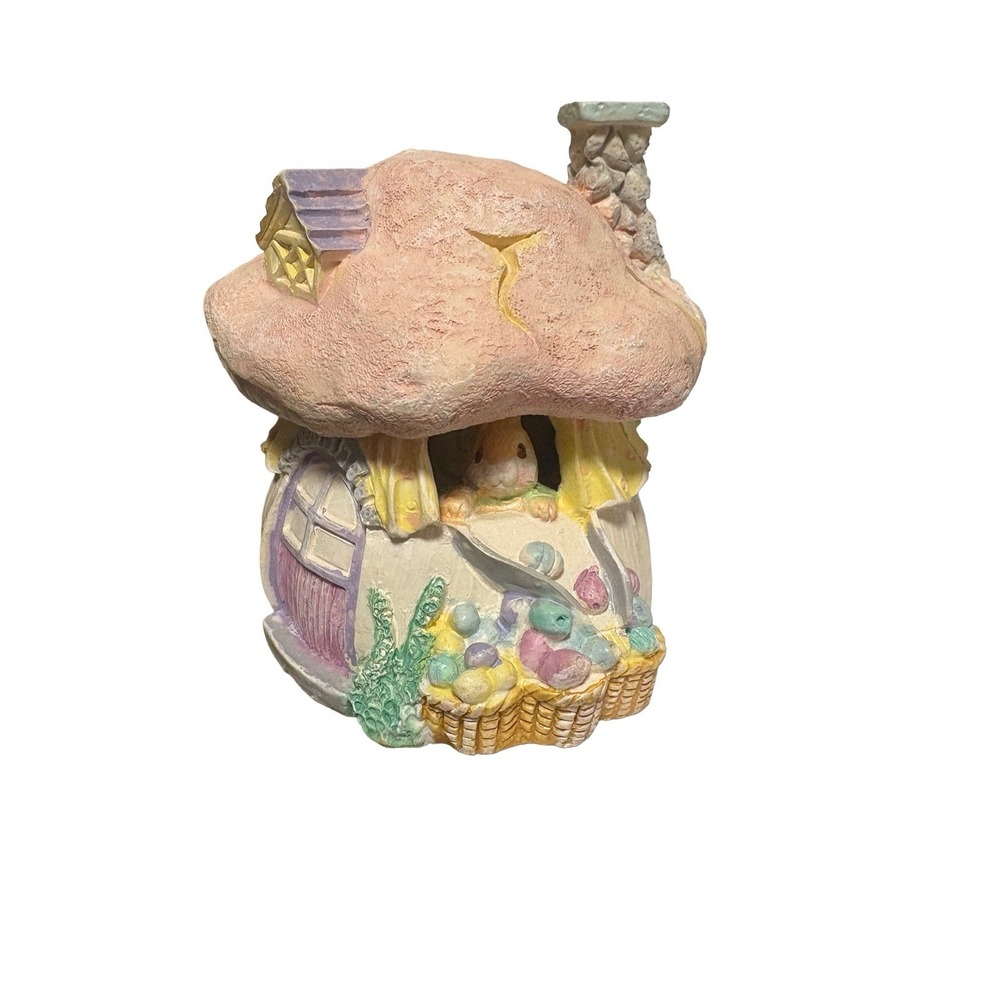 Vintage Russ & Berrie Bunny Treats Bunny Bunch Collection Mushroom Shaped‎ Piece